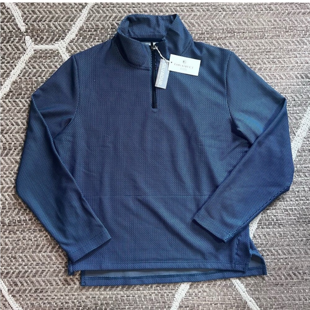 CON.STRUCT MICRO GEO QUARTER ZIP Sz L